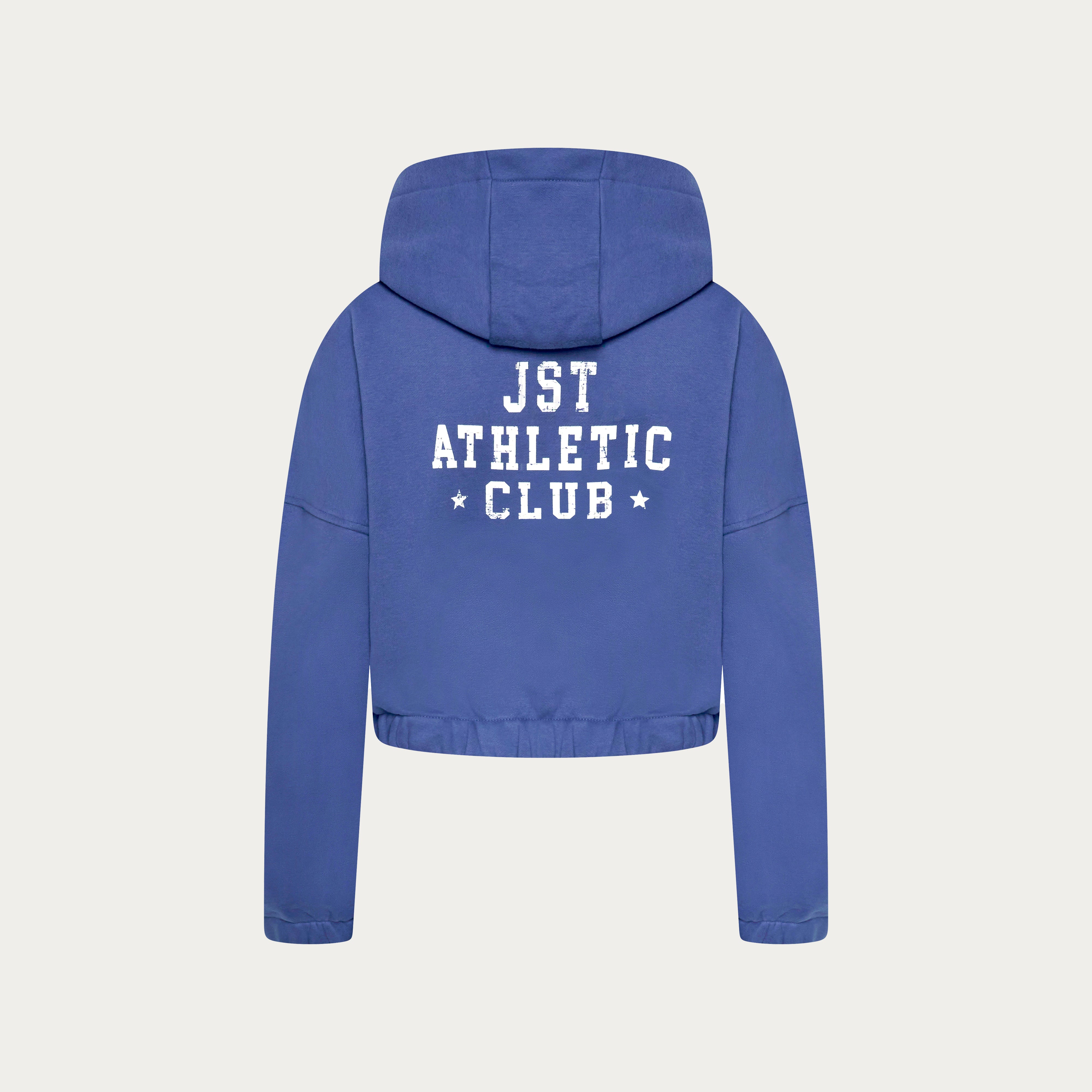 Training Club Crop Zip Up - Vintage Indigo