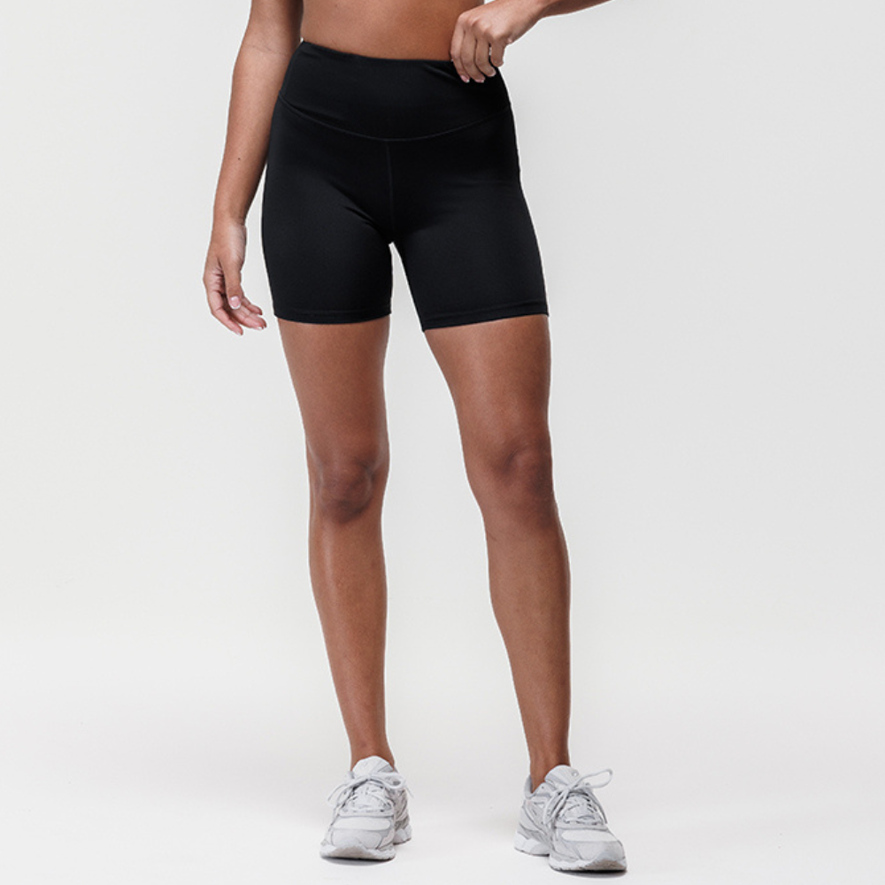 Motion High Rise Biker Shorts - Black Onyx