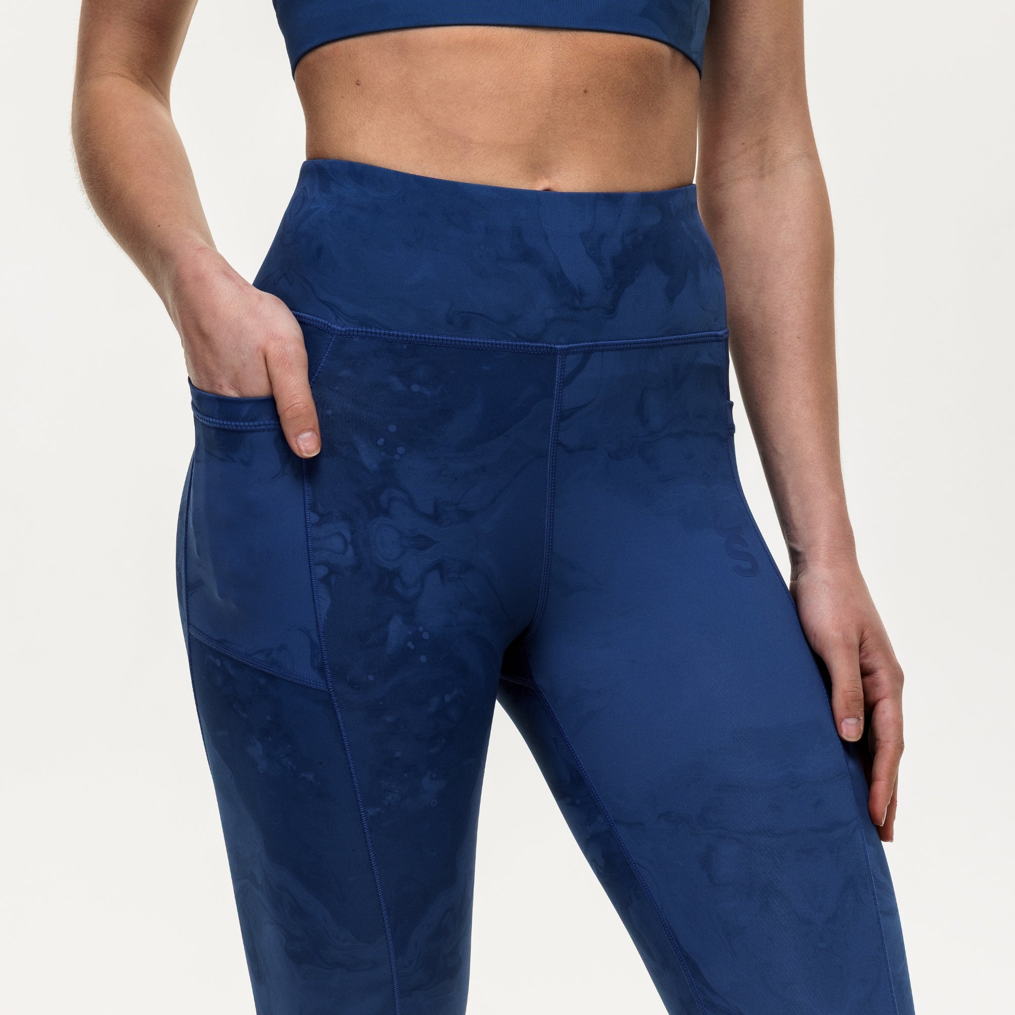 Power 7/8 Training Leggings - Indigo Marble