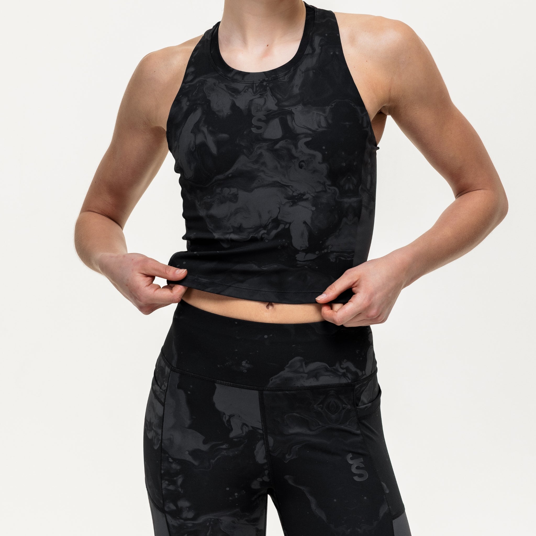 Training Crop Tank - Slate Marble