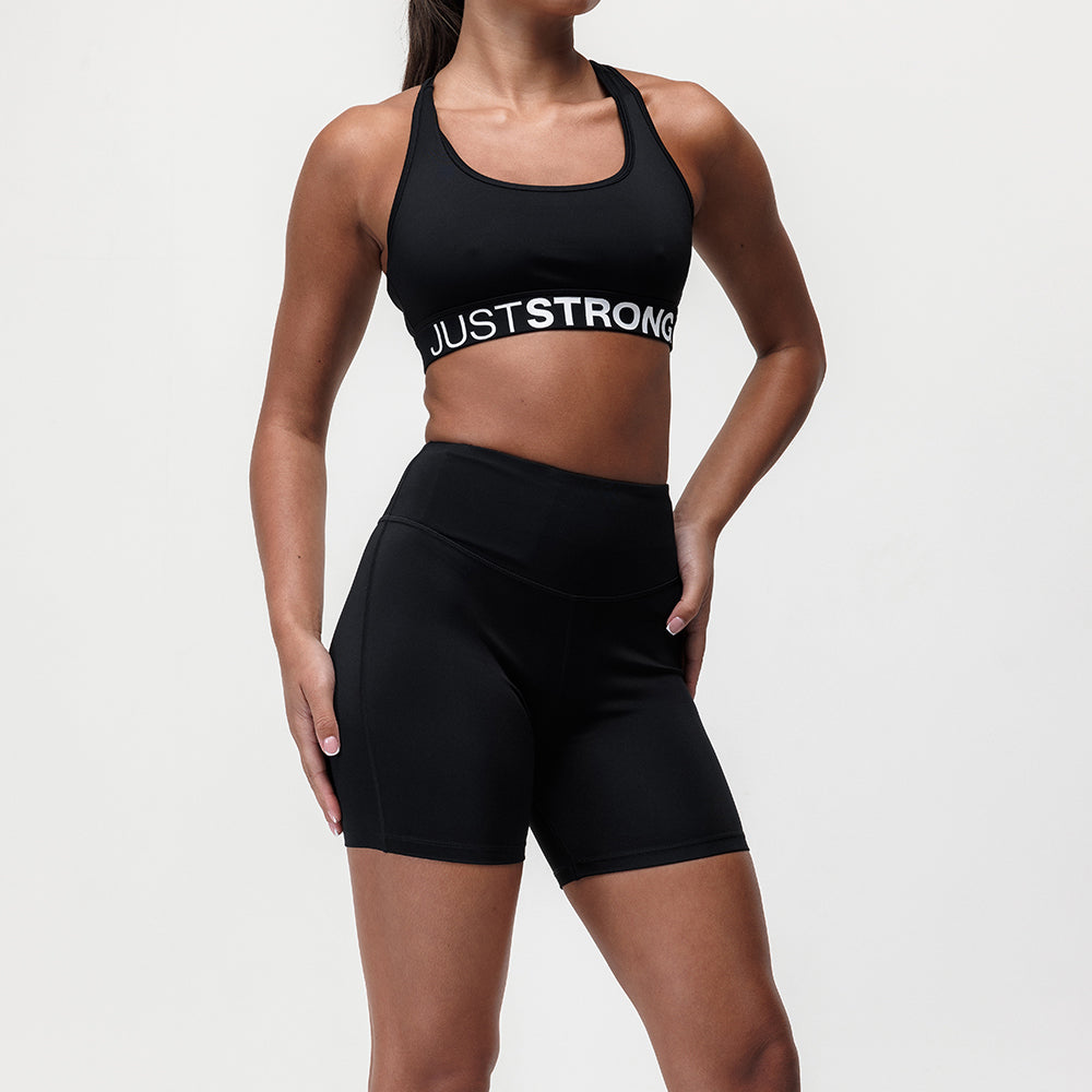 Motion High Rise Biker Shorts - Black Onyx