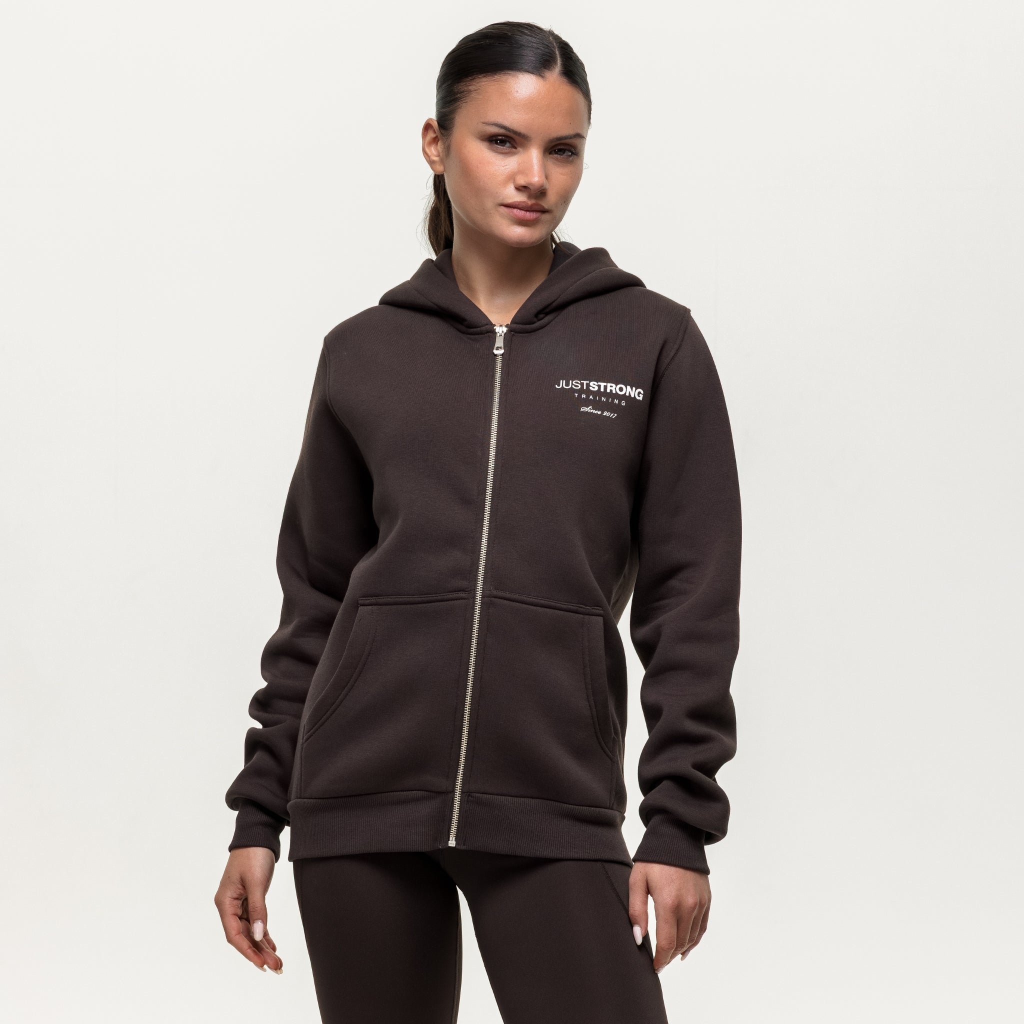 Training Essentials Motion Zip Hoodie - Cocoa