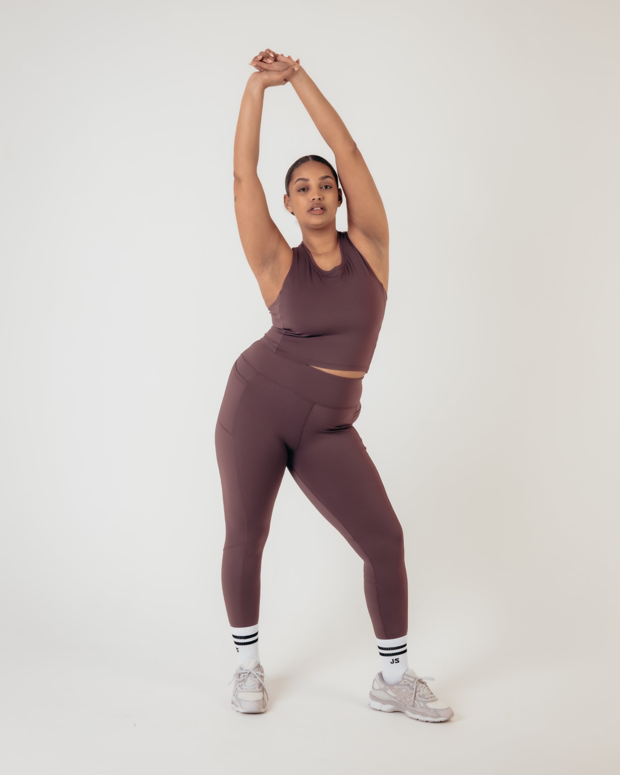 Power High Rise 7/8 Leggings - Burgundy