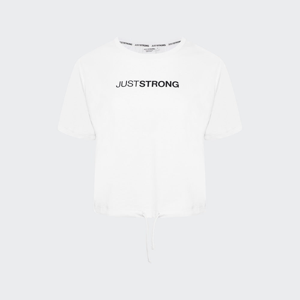 Everyday Drawstring Tee - Ivory White