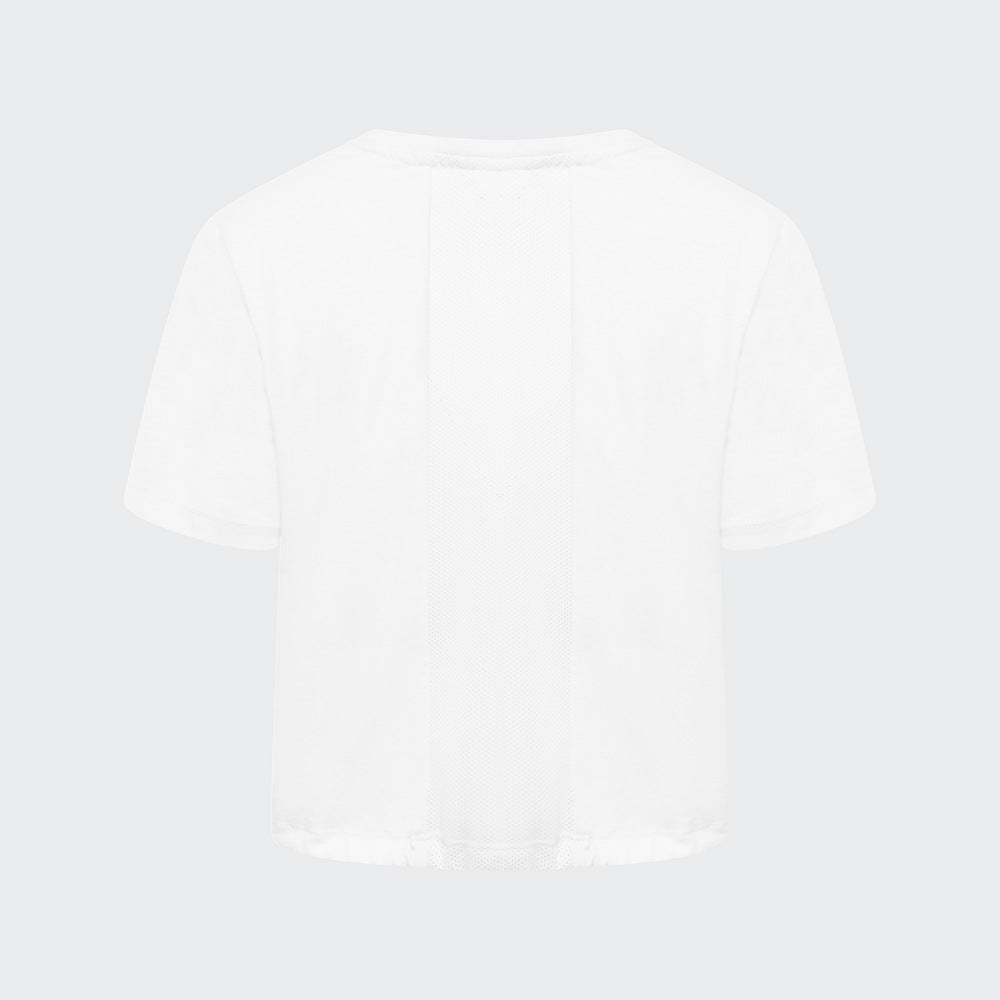 Everyday Drawstring Tee - Ivory White