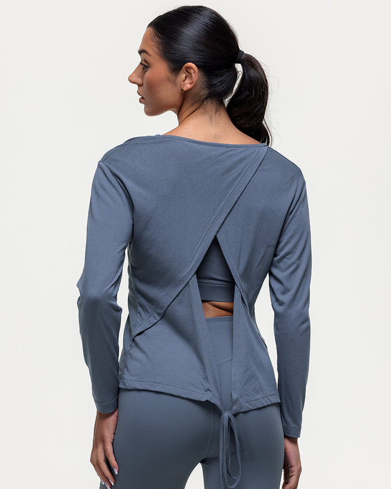 Flow Long Sleeve Tee - Graphite