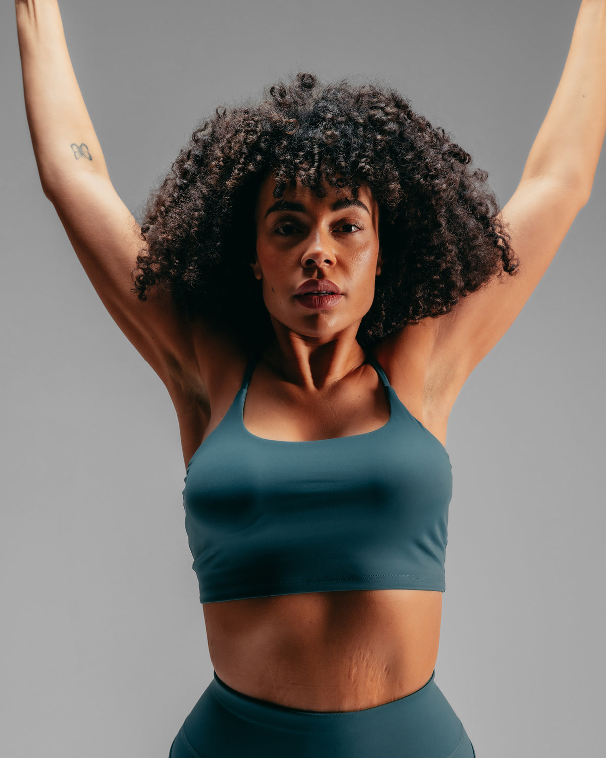 Strappy Tank Bra - Teal