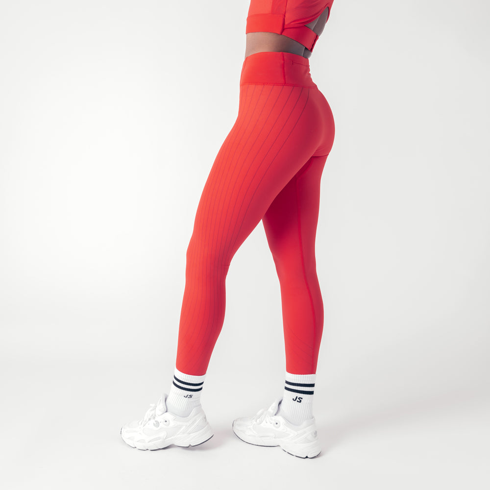 Agility Workout Leggings - Ruby Red