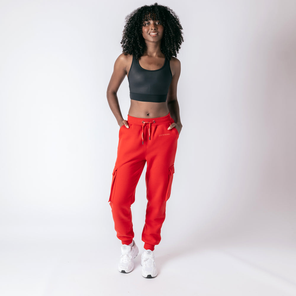 Cargo Joggers - Ruby Red