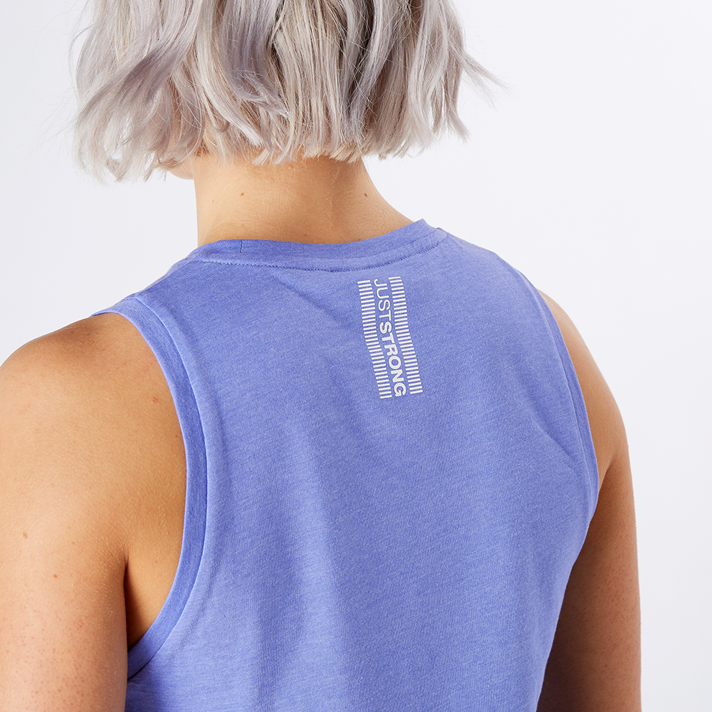 Blue Iris Marl Athletic Box Tank